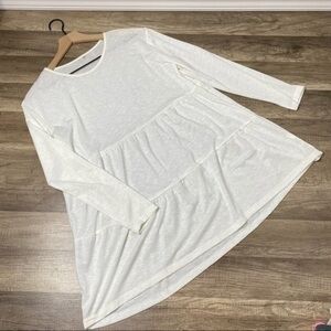 Tiered Boho Long Sleeve Top size Large